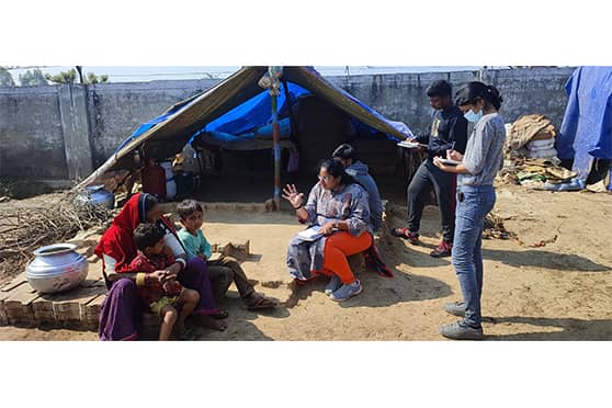 First-year and second-year Bachelor of Architecture (BArch) students from the World University of Design (WUD) visited a Rabari Tribe settlement in Sonipat, Haryana, to conduct a holistic study on the tribe.