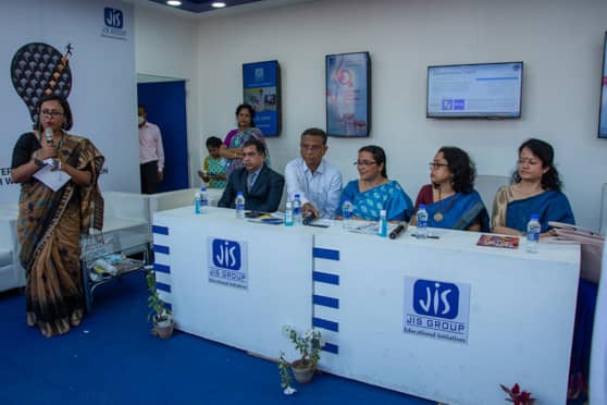 The JIS Group stall hosted a panel discussion on the contribution of women to education.