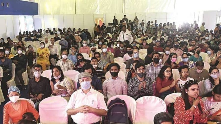 The audience at a session of the Kolkata Literature Festival