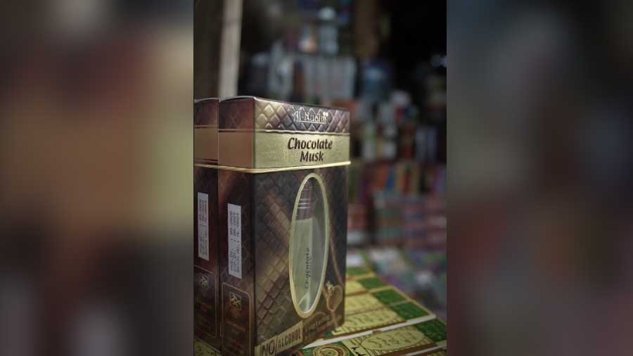 Chocolate musk is one of the latest versions of 'attar' that can be found in Burrabazar