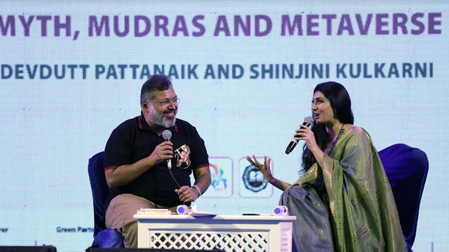 Mythologist Devdutt Pattanaik decodes the relevance of myths and mudras in the age of the Metaverse with dancer Shinjini Kulkarni