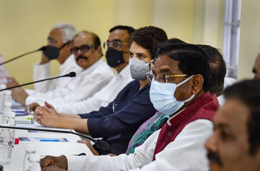 Priyanka Gandhi Vadra at the meeting