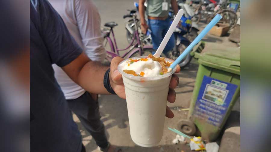 The vanilla ice-cream shake from Delhi Ice Cream Shakes and Juice Corner 