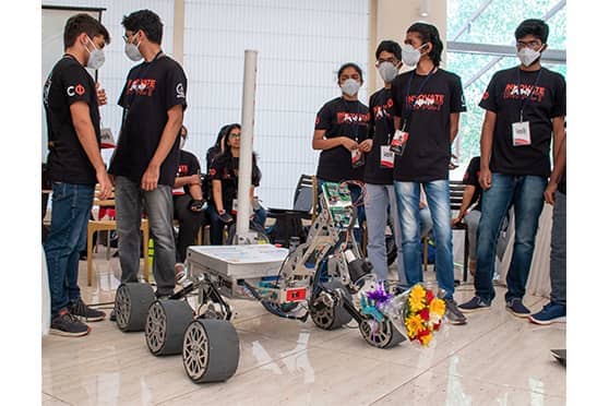Team Anveshak’s Mars Rover during CFI Open House 2022 at IIT Madras.