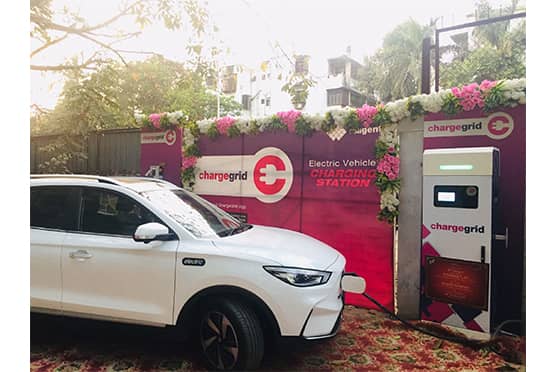 The charging station at Xavier’s Institute of Engineering is a combination of 30kW DC fast chargers and 7.4kW AC chargers to support two-wheelers, three-wheelers and four-wheelers. 