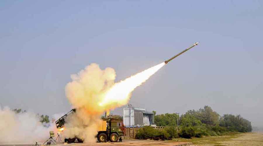 Defence ministry sources said it could have been a BrahMos supersonic cruise missile without a warhead.