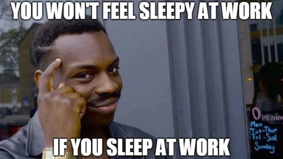 Sleeping At Work Meme