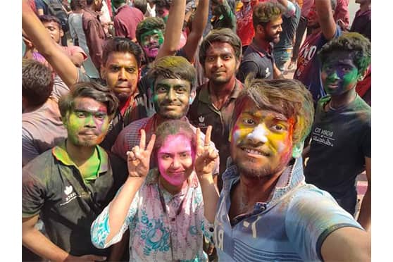 A post-Holi groupfie is, of course, a must.