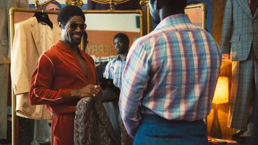 DeVaughn Nixon (left) plays his father, Norm Nixon, in the series. He said he hadn’t truly understood the impact of the Showtime Lakers until he got a bit older
