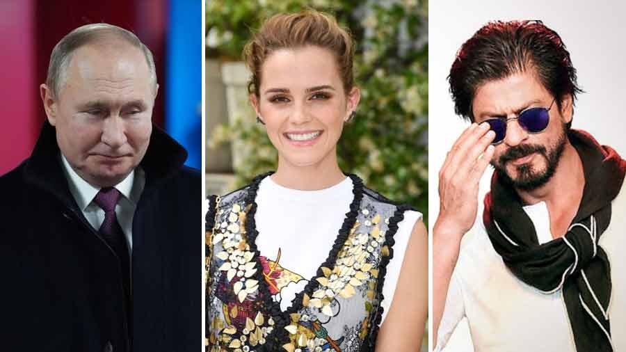 Vladimir Putin, Emma Watson and Shah Rukh Khan are among the newsmakers of the week  