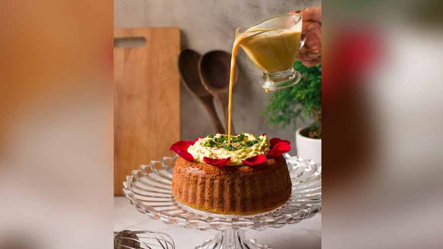 No Bake Thandai Cheesecake - Binjal's VEG Kitchen