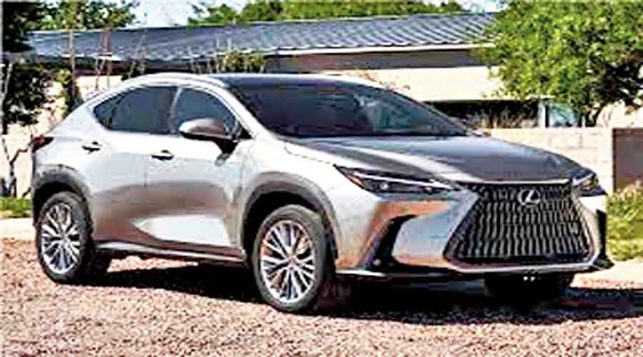 The newly launched  Lexus NX350h.