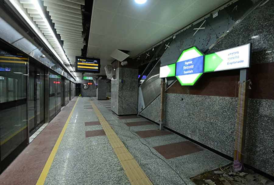 The new Sealdah Metro station