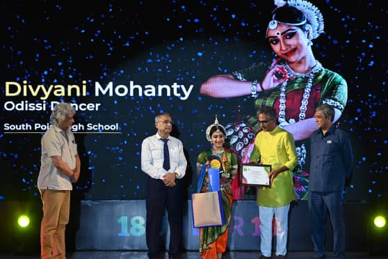 Divyani Mohanty, a Class XI student of South Point High School, Kolkata, is an Odissi dancer. 
