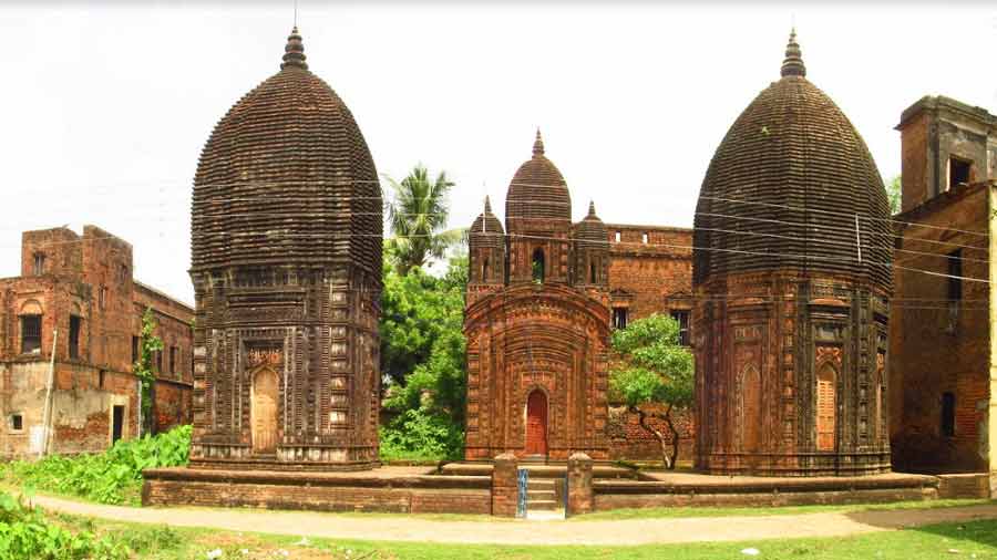 The three temples of Chandra family at Sribati 