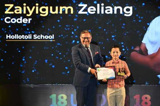 Zaiyigum Zeliang, a Class III student of Hollotoli School, Dimapur, Nagaland, is a full stack developer.  