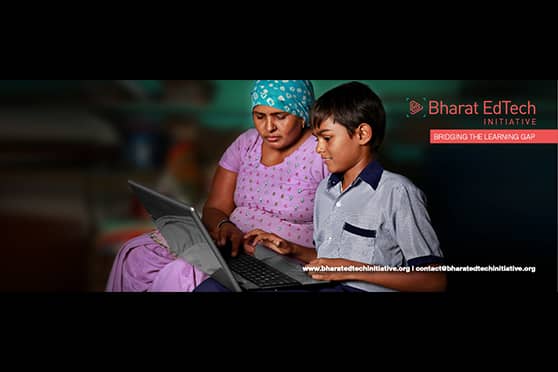 Bharat EdTech Initiative provides thousands of underprivileged students access to edtech to bridge learning loss. 