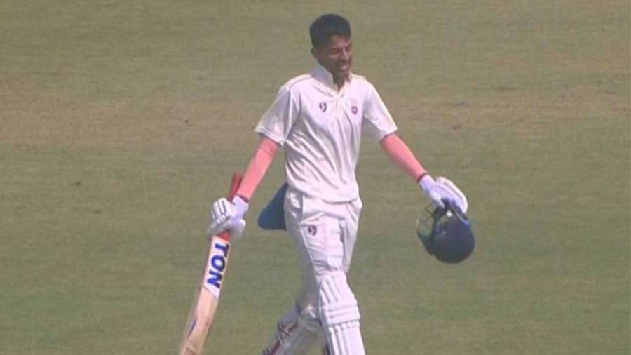 Dhull hit hundreds in both innings on his Ranji Trophy debut