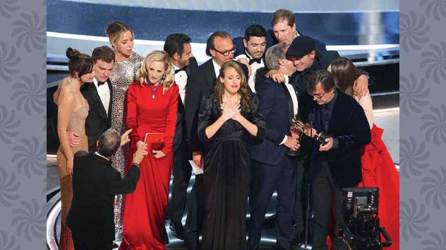 Team CODA after winning Best Picture