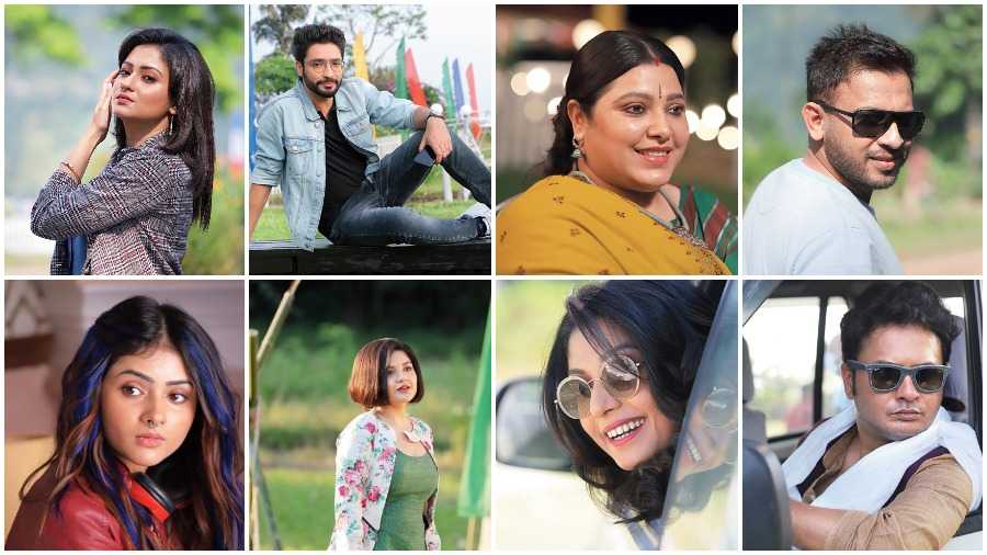 Bengali Films Cast members of Abar Kanchenjunga get candid