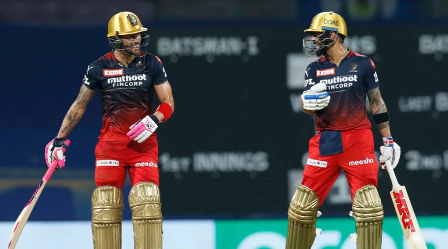 Virat Kohli and Faf du Plessis both hit form against the Punjab Kings, but could not steer the Royal Challengers Bangalore to victory 
