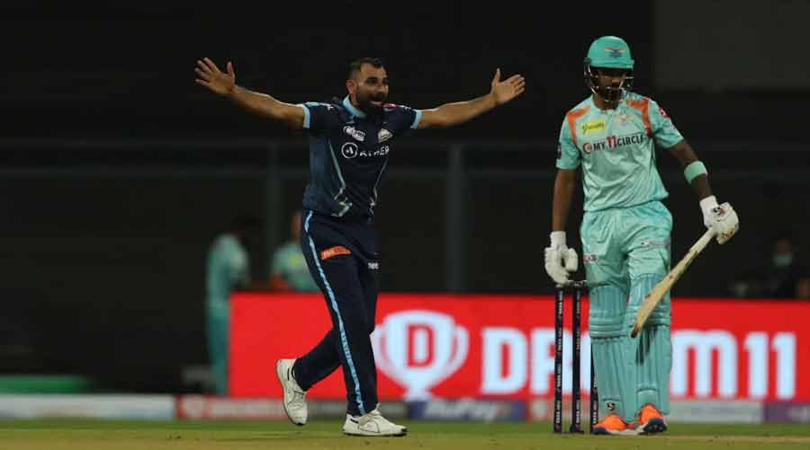 Mohammed Shami got GT off to a dream start in the IPL by getting a wicket off the very first ball in the franchise’s history