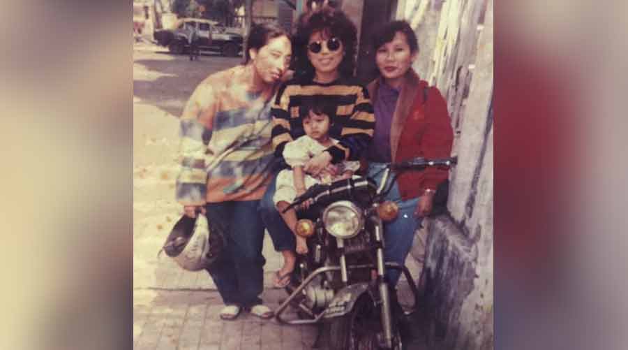 In the early 90s, Doma (left) would hop on to her Kinetic Honda to deliver momos made in her humble Salt Lake kitchen