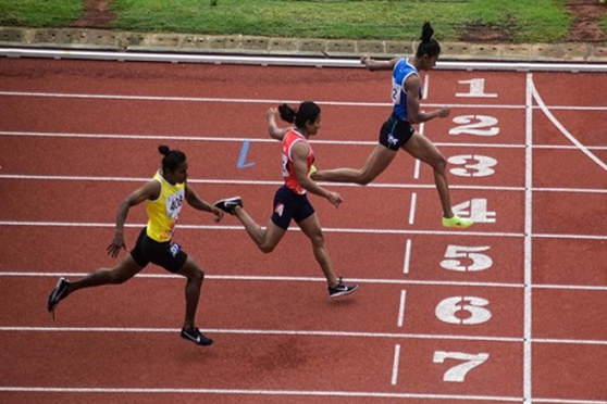 Priya Mohan clocked in at 23.90 seconds in the 200 metres dash, while Olympian Dutee Chand of KIIT University came in second at 24.90 seconds.   