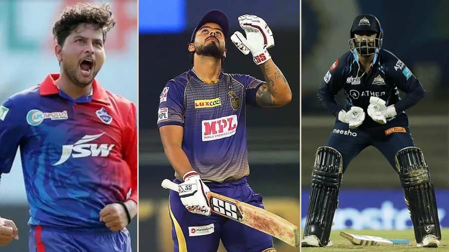  Kuldeep Yadav, Nitish Rana and Rahul Tewatia are all included in the sixth team of the week for IPL 2022