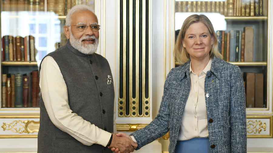 Courtesy call on Swedish PM Magdalena Andersson