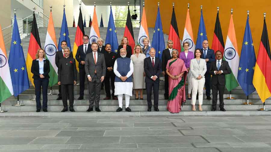 At the Indo-German Consultaion meet