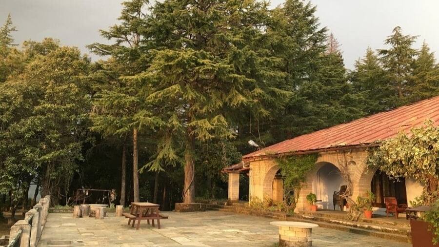 The Mountain Resort, Khali Estate is a heritage property within the Binsar Wildlife Sanctuary in the Kumaon region of Uttarakhand