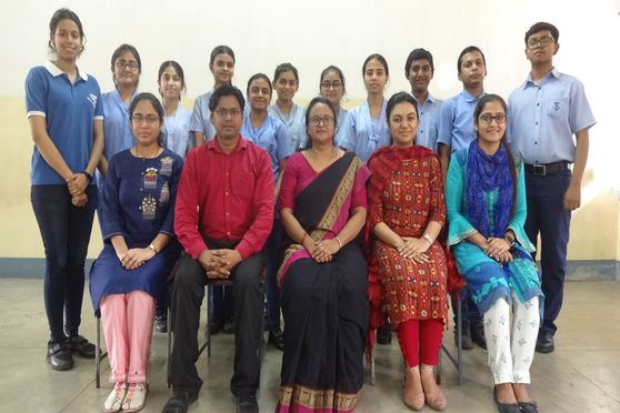 Tarapore School team with school principal Ishita Dey  (sitting at the centre) and other teachers. 