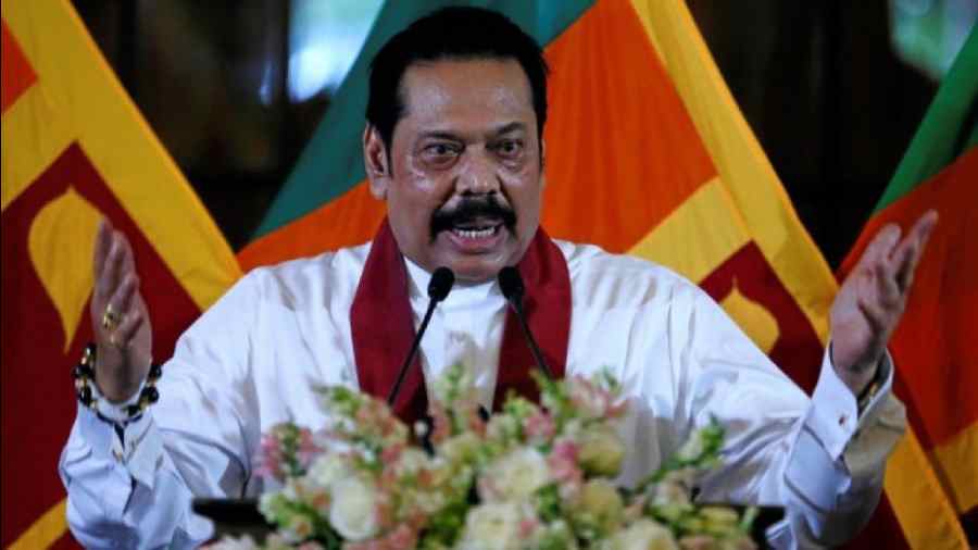 mahinda-rajapaksa-in-parliament-for-the-first-time-after-being-forced-to-resign