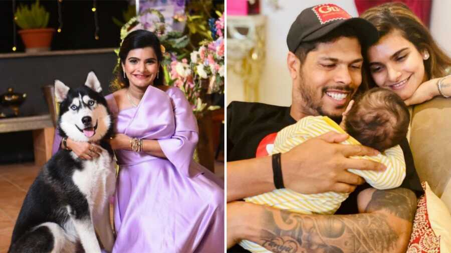 Tanya Wadhwa, Umesh Yadav’s wife: Pacer Umesh Yadav married fashion designer Tanya Wadhwa in 2013, and in 2021, the couple welcomed their daughter Hunarr. Tanya can often be seen at Umesh’s matches and the couple also loves travelling together and reportedly ushered in Valentine’s Day with a romantic getaway in Udaipur 
