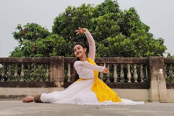 Anwita Saha, a second-year Computer Science Engineering student, performed as students and professors of Narula Institute of Technology came together to celebrate International Dance Day virtually on April 29.