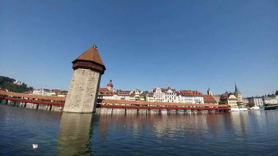 The Kapellbrucke or Chapel Bridge