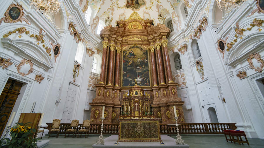 Lucern's Jesuit Church along the River Reuss is Switzerland’s oldest Baroque church
