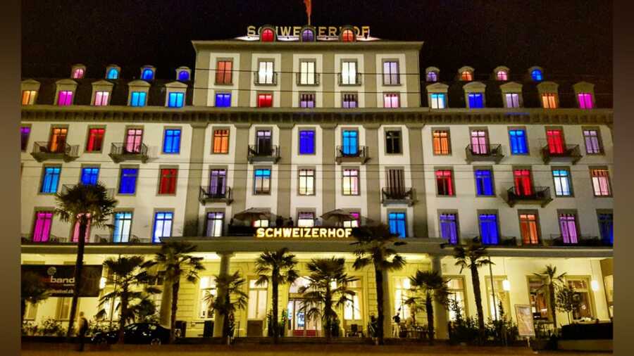 Hotel Schweizerhof - one of Lucerne's most photographed buildings