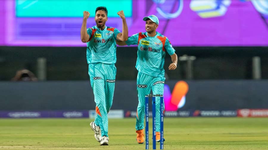 Avesh Khan (LSG): Recruited as the presumptive spearhead for the Lucknow Super Giants (LSG), Avesh had been overshadowed in recent weeks by Mohsin Khan. But against KKR on Saturday, the 25-year-old was the main man for those in turquoise as he broke the back of KKR’s middle order with three wickets for just 19 runs to help ensure a comfortable two points for LSG. Avesh’s delivery that bamboozled and bowled Nitish Rana for both pace and accuracy was one of the outstanding balls of the week. Three days later, Avesh was on the money once more, this time against GT, picking up Matthew Wade and Hardik Pandya at the expense of just 26 runs in his four overs