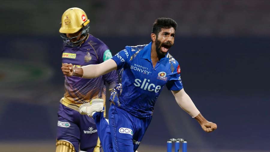 Jasprit Bumrah (MI): Form is temporary, but class is permanent. A sporting cliche with more than a grain of truth. Even though MI were comprehensively outplayed by KKR on Monday, Bumrah stole the show with his barely believable figures of five for 10 in four overs. Discharged of bowling with the new ball, Bumrah relished the challenge of coming in mid-innings to disrupt KKR’s flow. Having removed the dangerous duo of Andre Russell and Nitish Rana in the 15th over, Bumrah turned even more lethal in the 18th, knocking over Sheldon Jackson, Pat Cummins and Sunil Narine in the space of four balls to remind one and all that on his day he still remains the best in the business