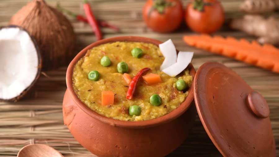A best-seller, Bhog’er Khichdi is West Bengal’s traditional khichdi made with gobindobhog rice. Price: Rs 155