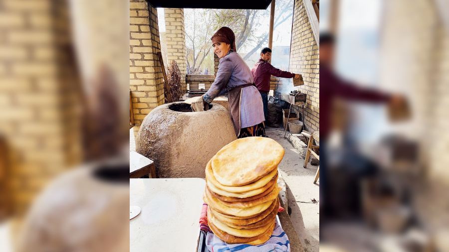 At Mirzo Boshi where the bread is still baked in tandoor ovens