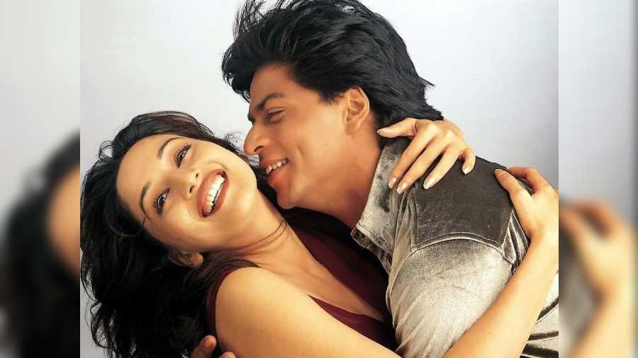 Madhuri with Shah Rukh Khan in 'Dil Toh Pagal Hai'