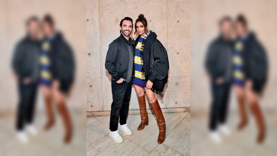 Deepika Padukone and designer Nicolas Ghesquière pose after the Louis  News Photo - Getty Images