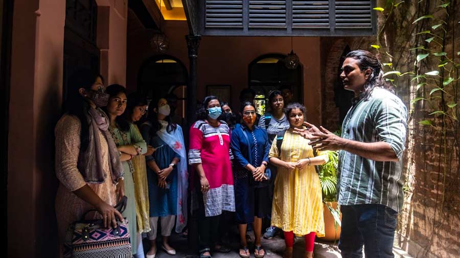 Iftekhar explained how he and his team went about restoring Calcutta Bungalow, a 1920s townhouse, into a heritage bed-and-breakfast lodge that opened for guests in 2018