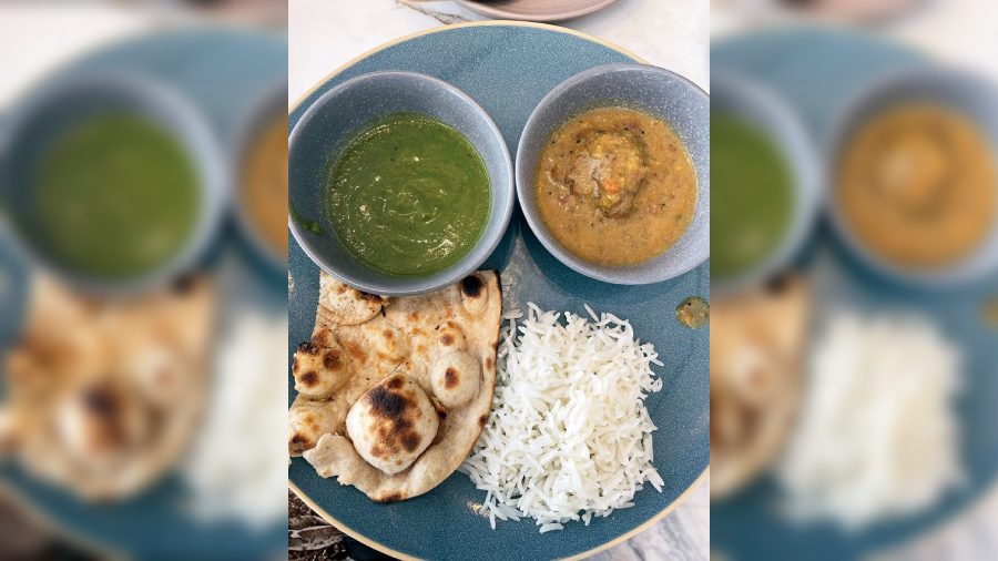 Our lunch from Range's fare comprising local food
