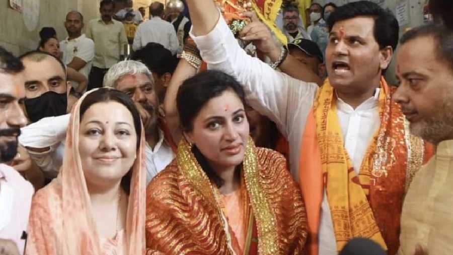 MP Navneet Rana and her MLA-husband Ravi Rana