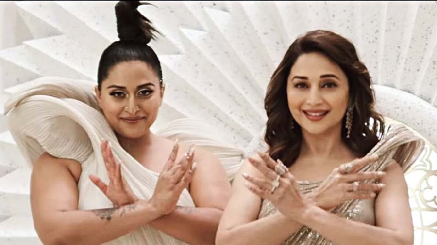 Amazing... straight out of a dream. To see those frames was crazy and I was writing the scenes involving Madhuri. We were thinking of mudras and other things. We were almost winging it at the end and having fun. Being up there with Madhuri was indeed a fun experience — On working with Madhuri Dixit for the video of Made In India
