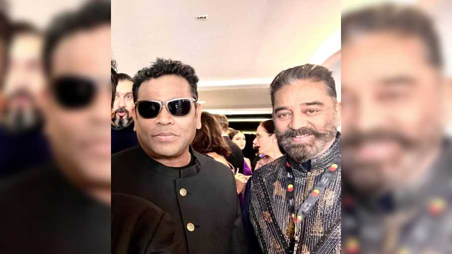 A R Rahman and Kamal Hassan 